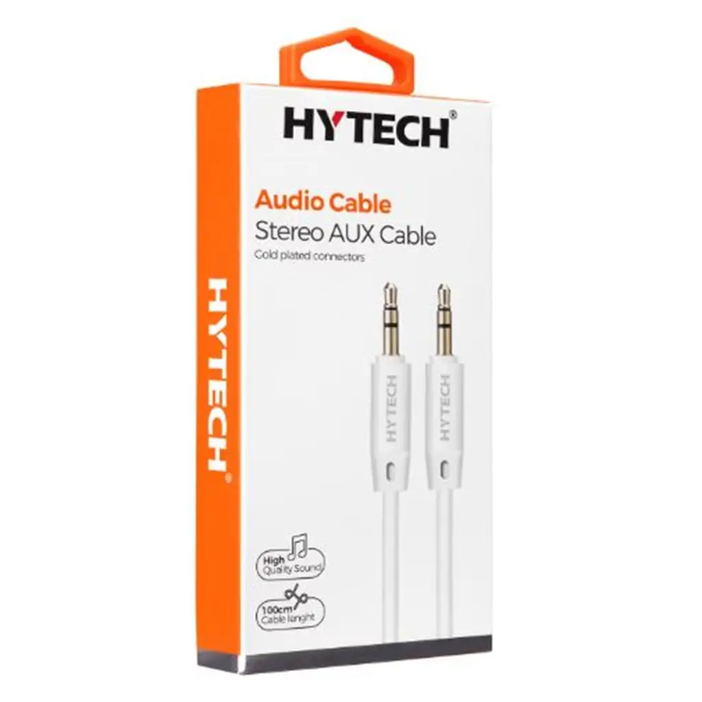 Hytech HY-X70 1m Beyaz 3.5mm Stereo Ses Kablosu