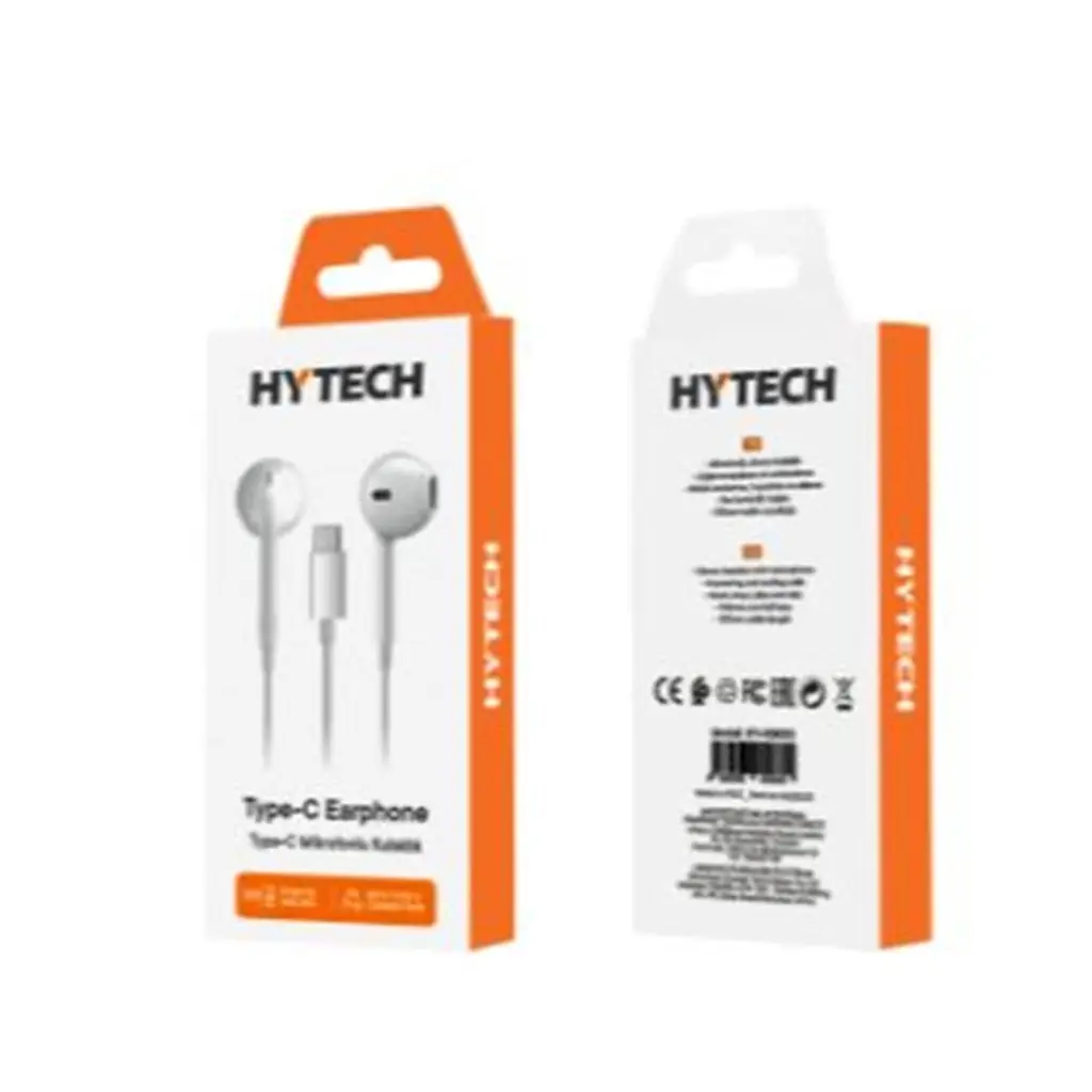 Hytech HY-XBK53 TypeC Telefon Uyumlu Beyaz Kulak İçi Mikrofonlu Kulaklık