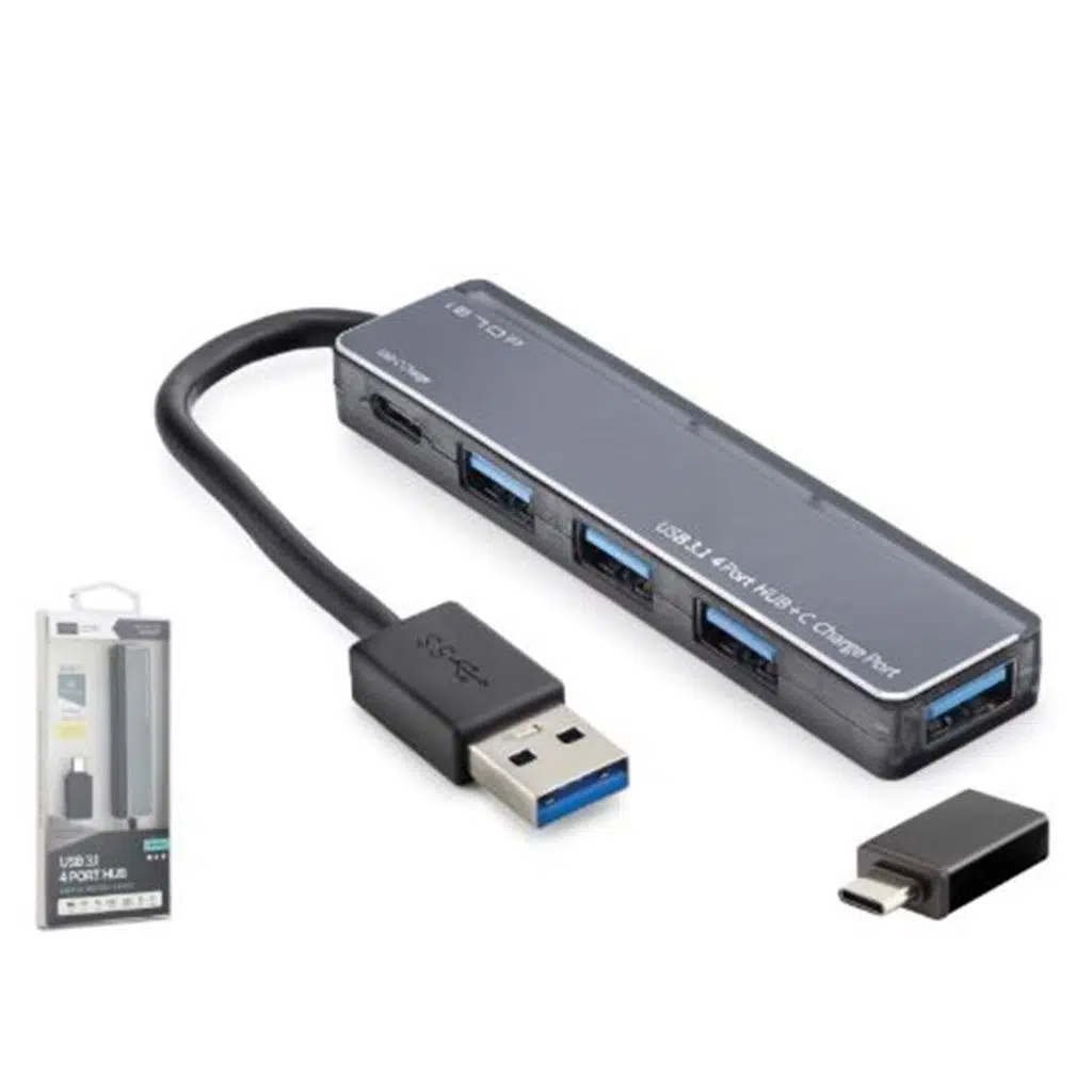 iETOP TU360 USB Type-C 3.1 Gen1 Hub 4 Port 5 Gbps Gri