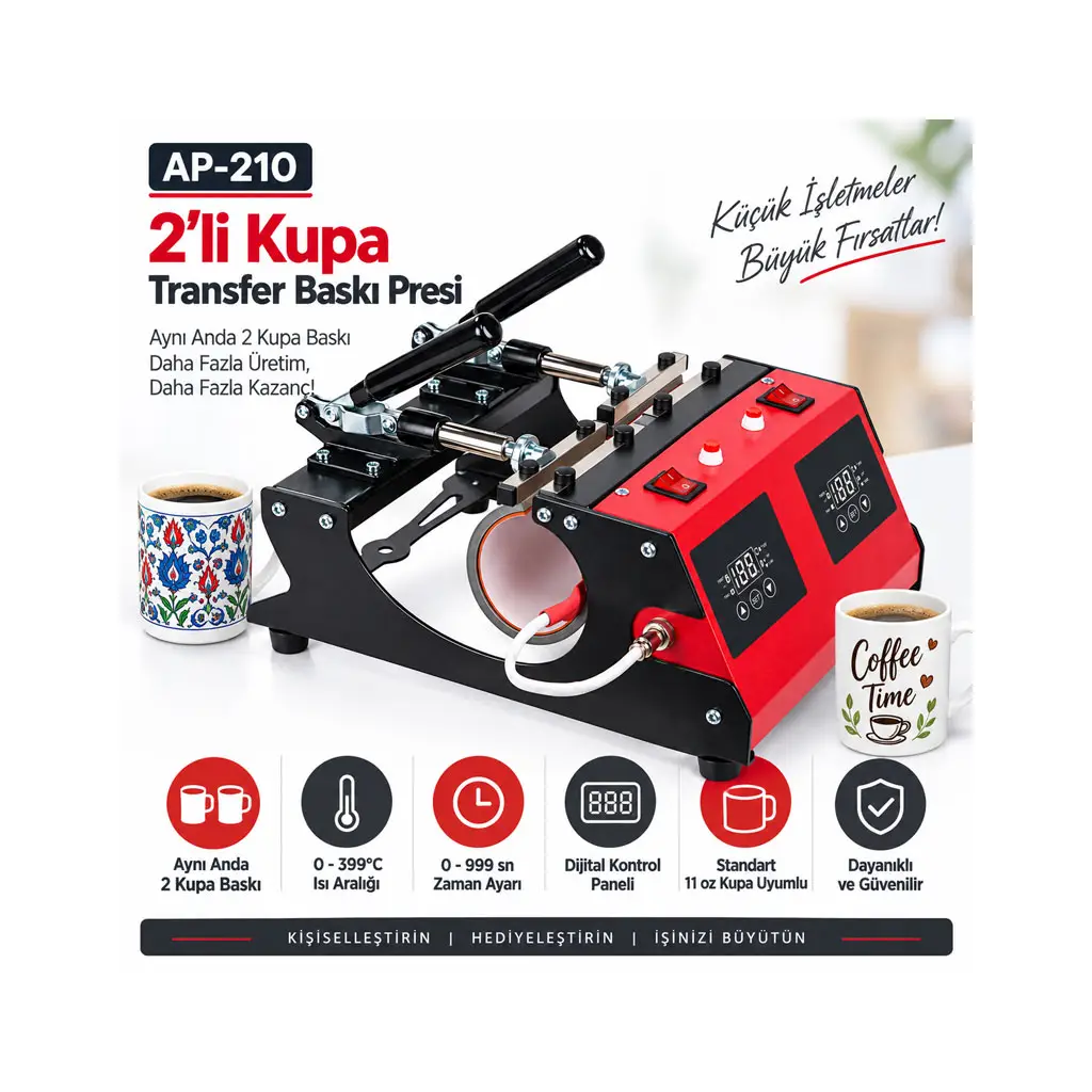 İkili Kupa Baskı Presi AP1821