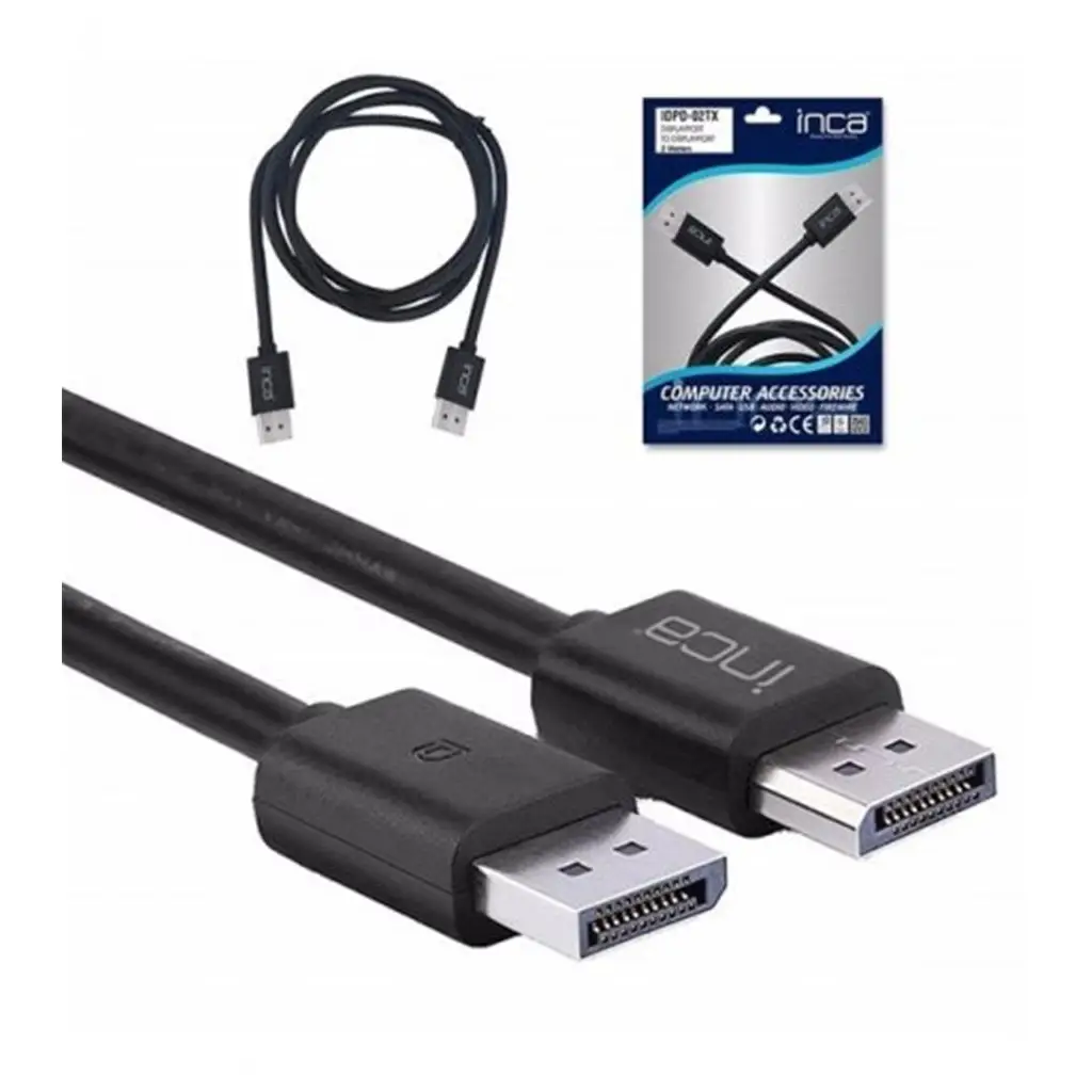 Inca Idpd-02tx 2mt Displayport to Displayport 4k Kablo