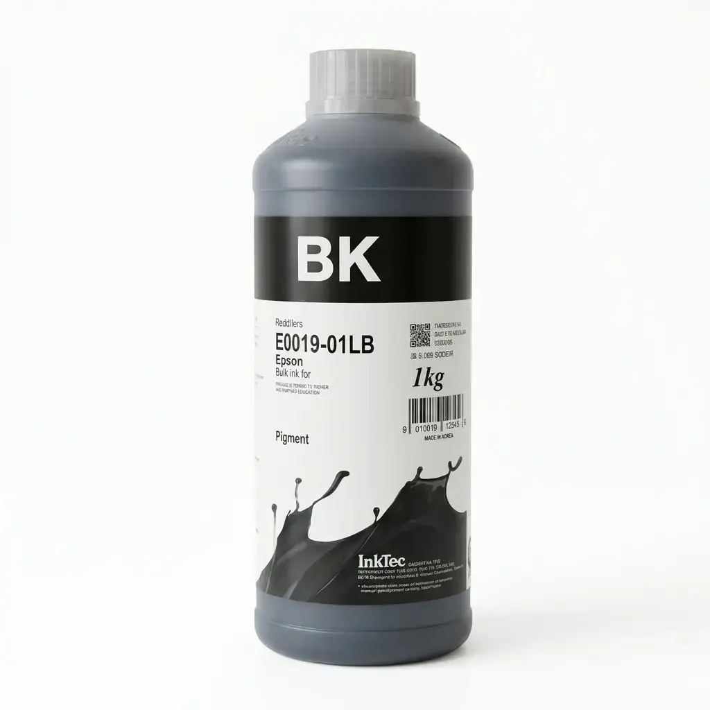 InkTec Epson Muadil 1LT Black Pigment Mürekkep (Wf Serisi)(E0019-01LB)