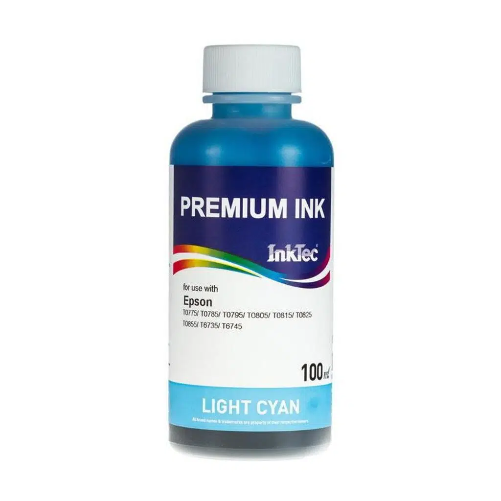 InkTec Epson Muadil 100ml Light Cyan Mürekkep (L Serisi)(E0010-100MLC)