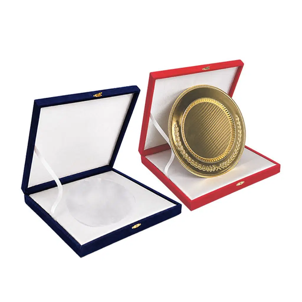 Kadife Tabak Plaket Kutusu 29x29cm - 2'li Paket