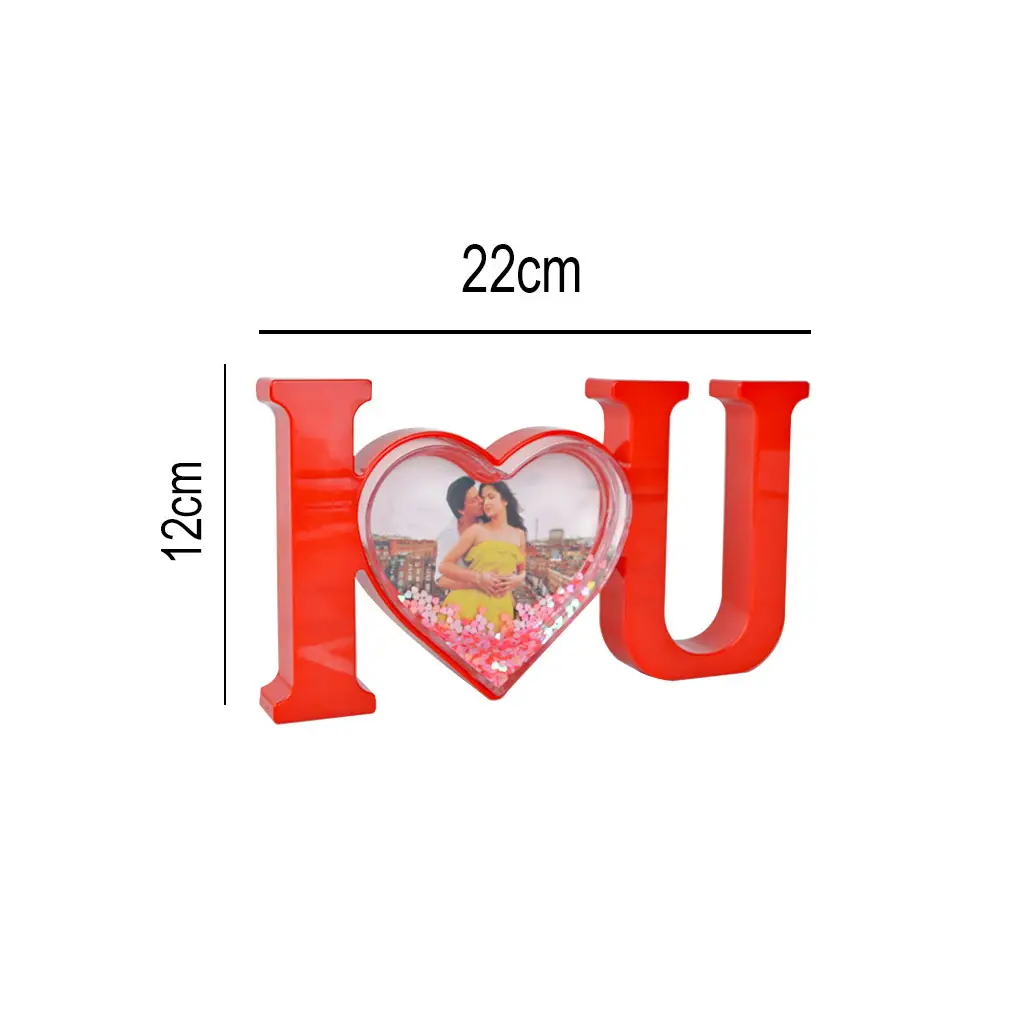 Kalpli I Love You Kar Küresi - 12x22cm