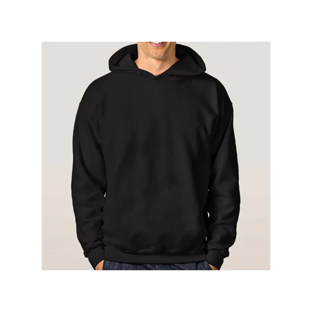 Kapşonlu Siyah Sweatshirt