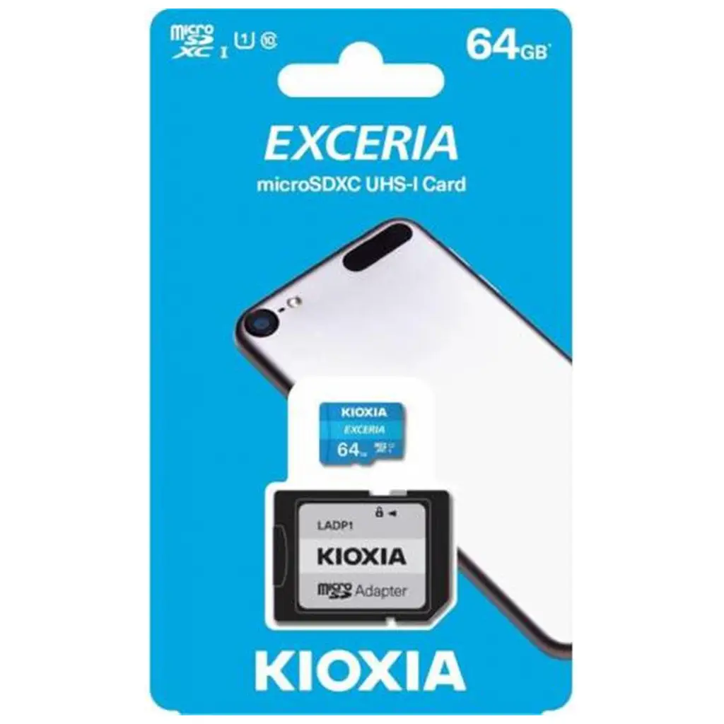 Kioxia 64GB Exceria microSDXC UHS-1 C10 100MB-sn Hafıza Kartı