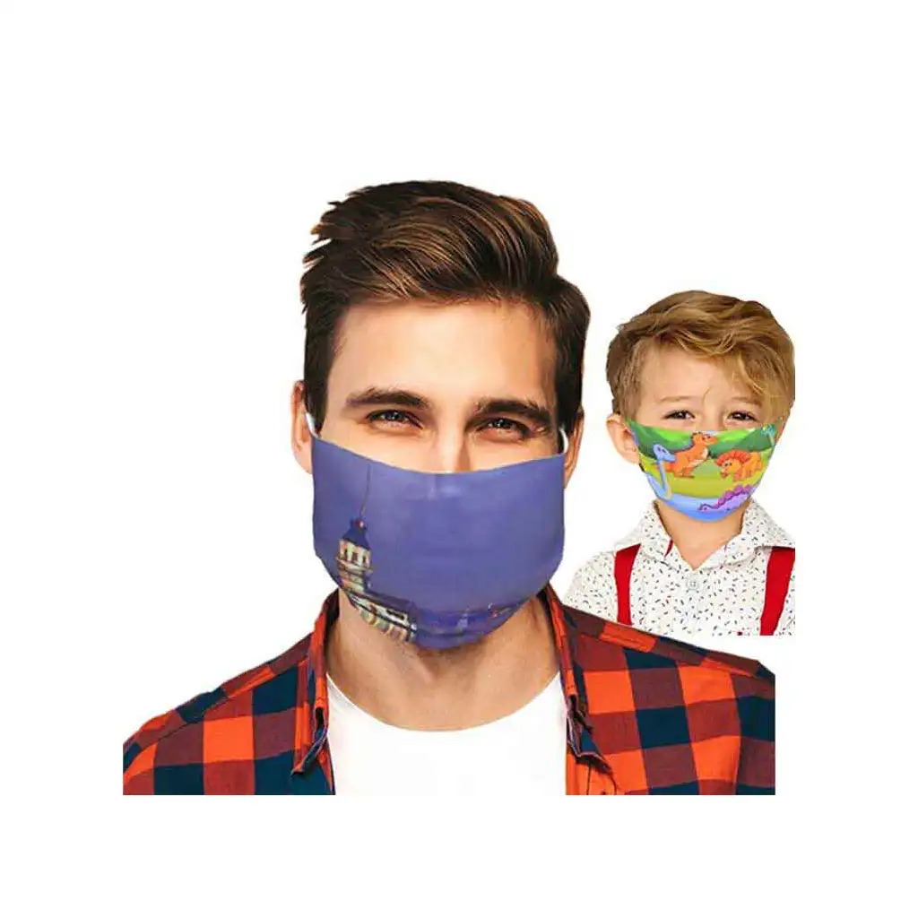 Kişiye Özel Yıkanabilir Lazer Kesim Sublimasyon Maske ( Yetişkin Ve Çocuk İçin )