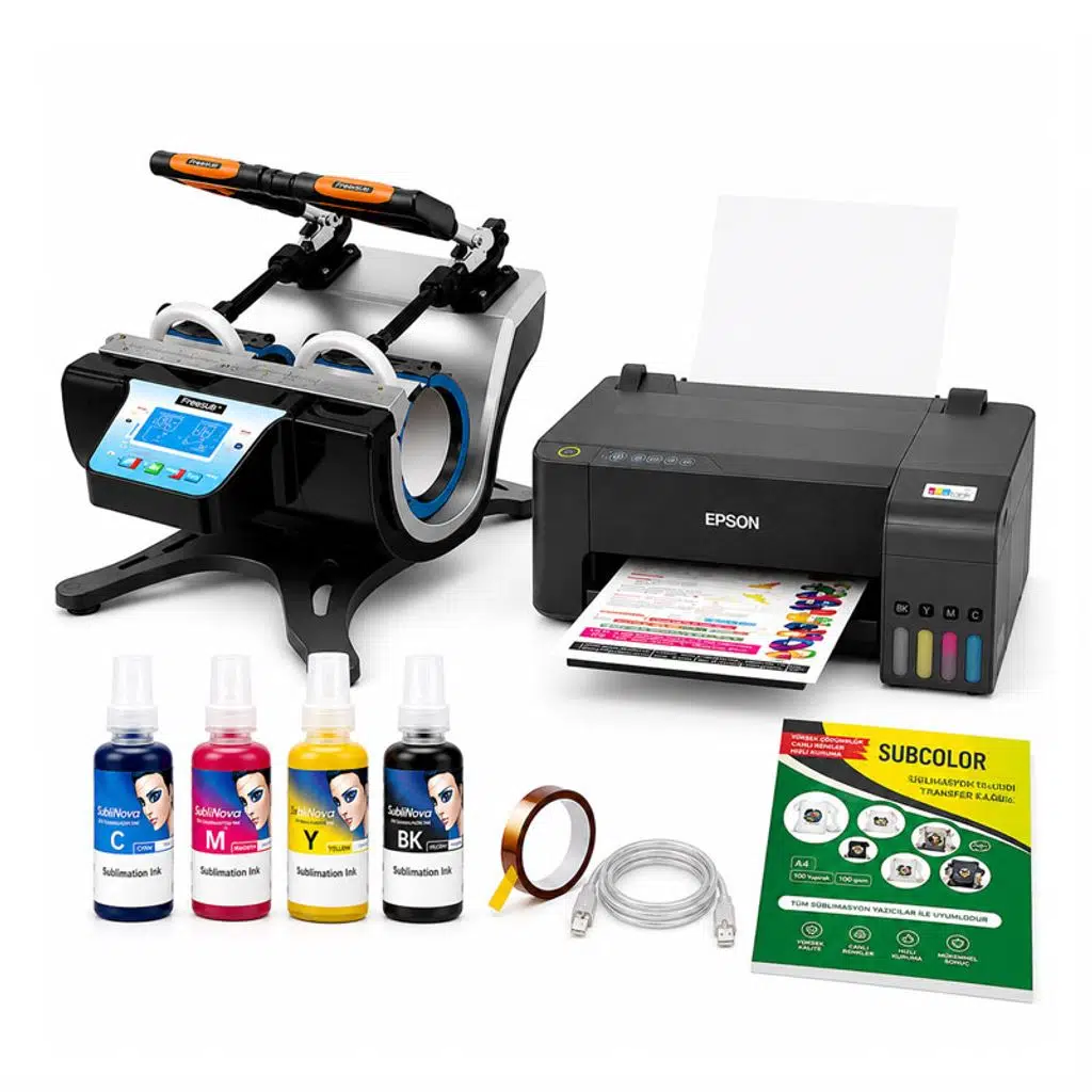 Kupa Baskı Seti (ST-210 + Epson L1250)