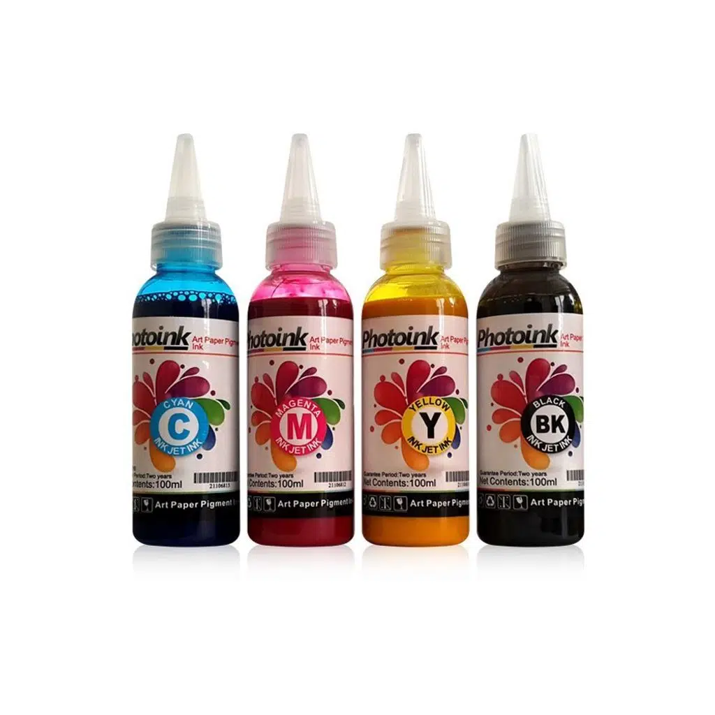 Kuşe Mürekkep 100ml 4 Renk Set