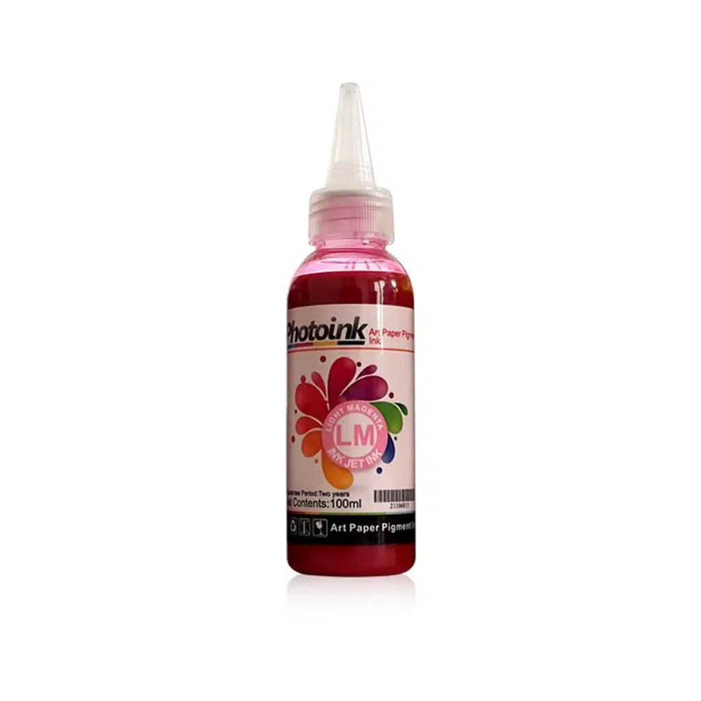 Kuşe Mürekkep 100ml Açık Kırmızı Renk