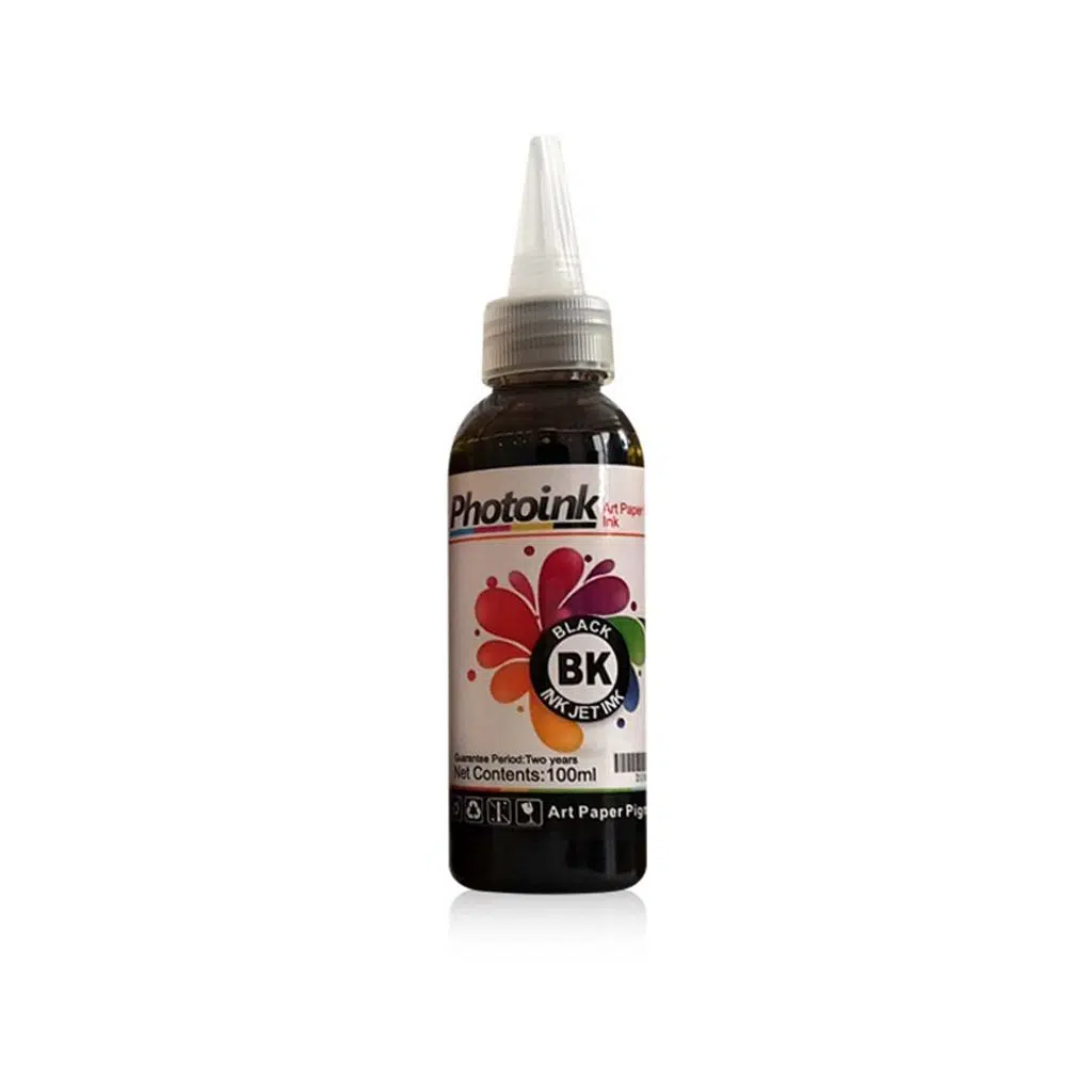 Kuşe Mürekkep 100ml Siyah Renk