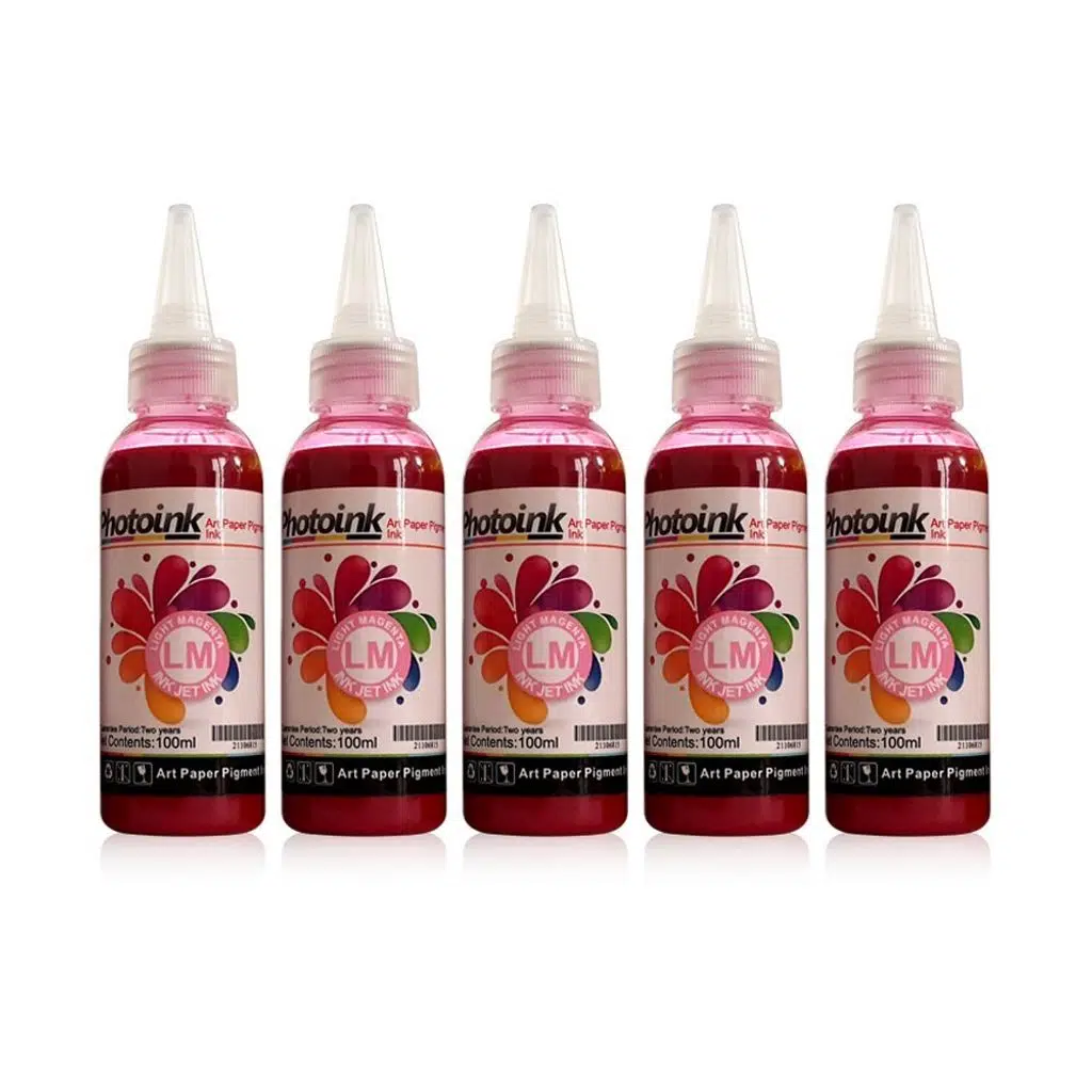 Kuşe Mürekkep 500ml Açık Kırmızı Renk