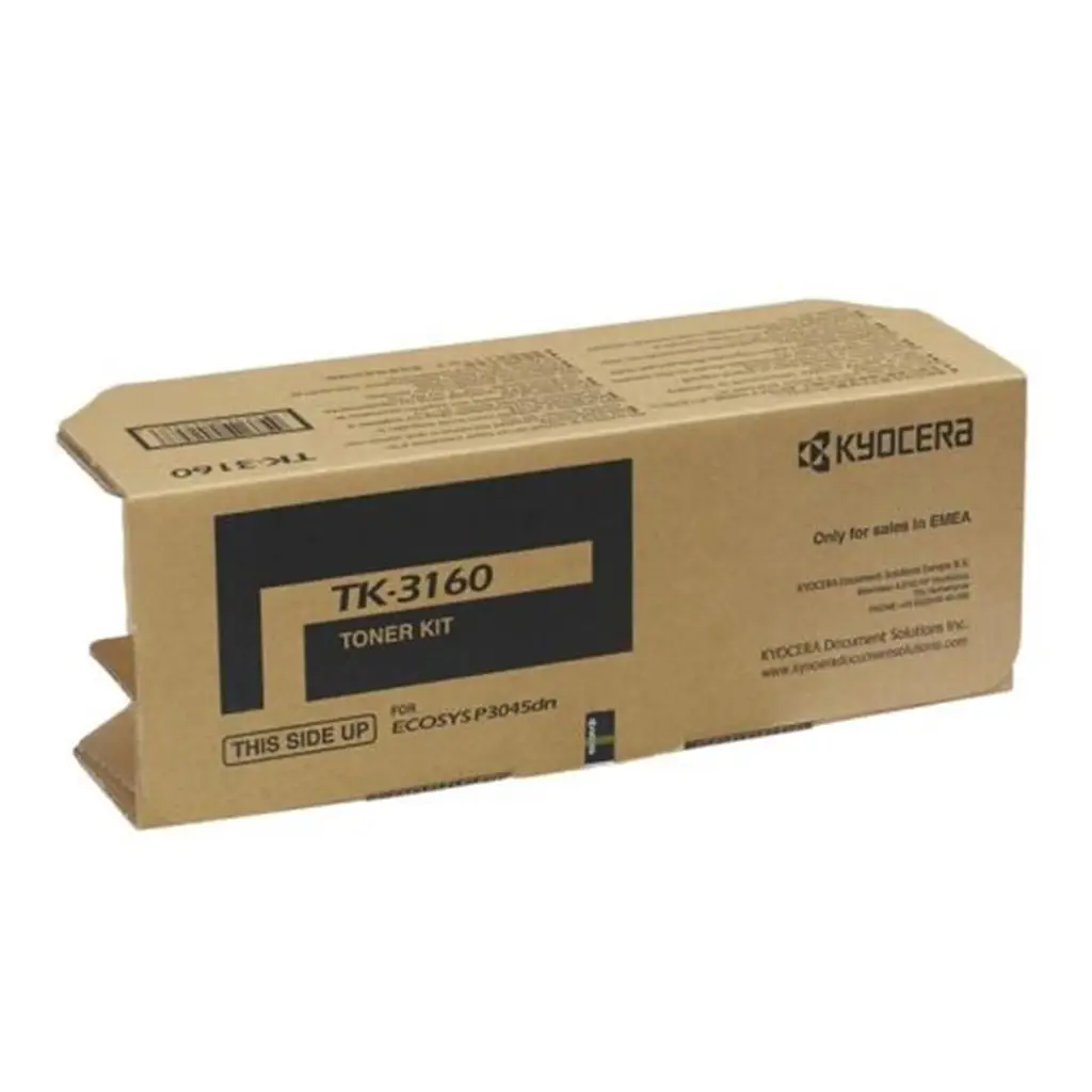 Kyocera TK-3160 Orjinal Fotokopi Toneri Ecosys M3145dn-3645dn P3045-3055-3060-3065 12.500 Sayfa