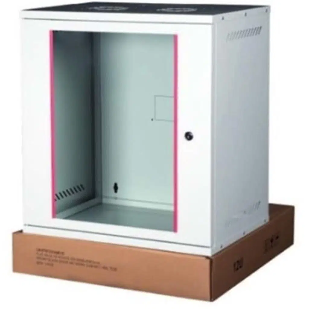 Lande LN-STB12U5440LG 12U 540x400 Ön Tek Cam Kapak Duvar Tip Boş Demonte Kabinet