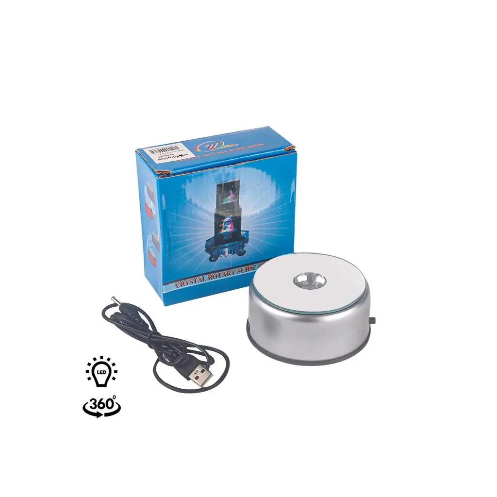 Led Işıklı Dönen Stand - 8cm