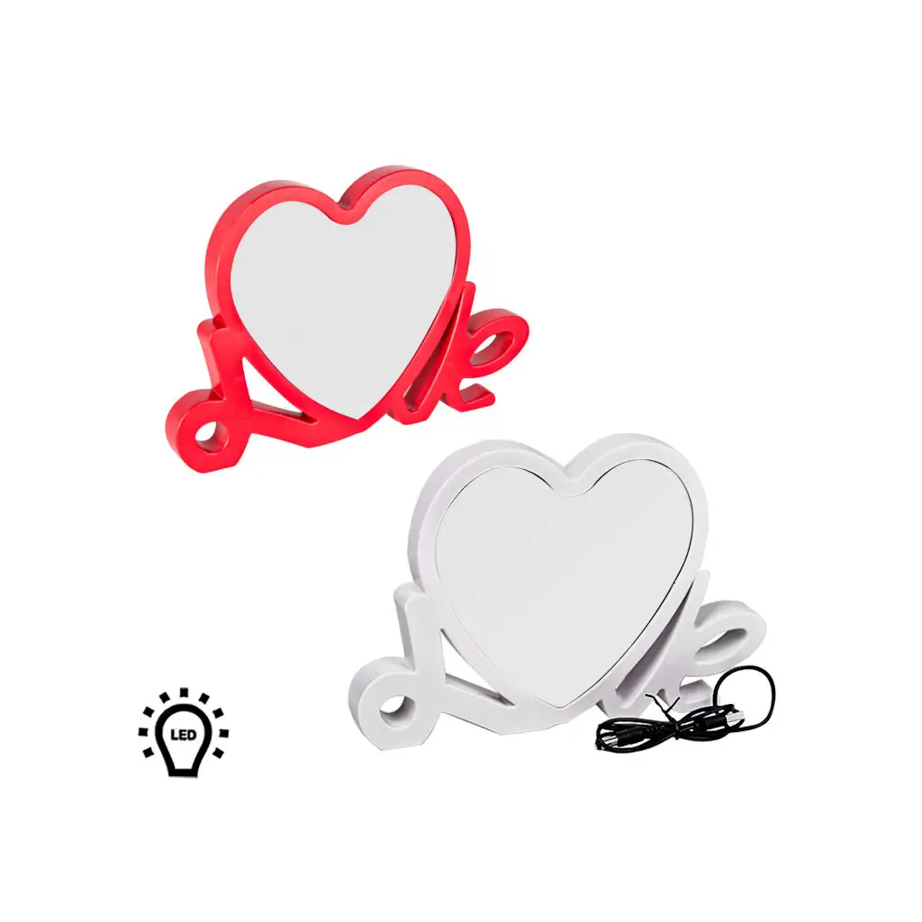 Led Işıklı Love Fotoğraflı Sihirli Ayna