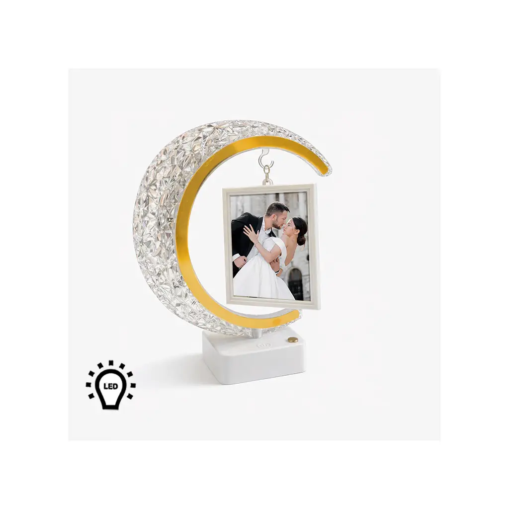 Led'li Hilal Fotoğraf Çerçevesi