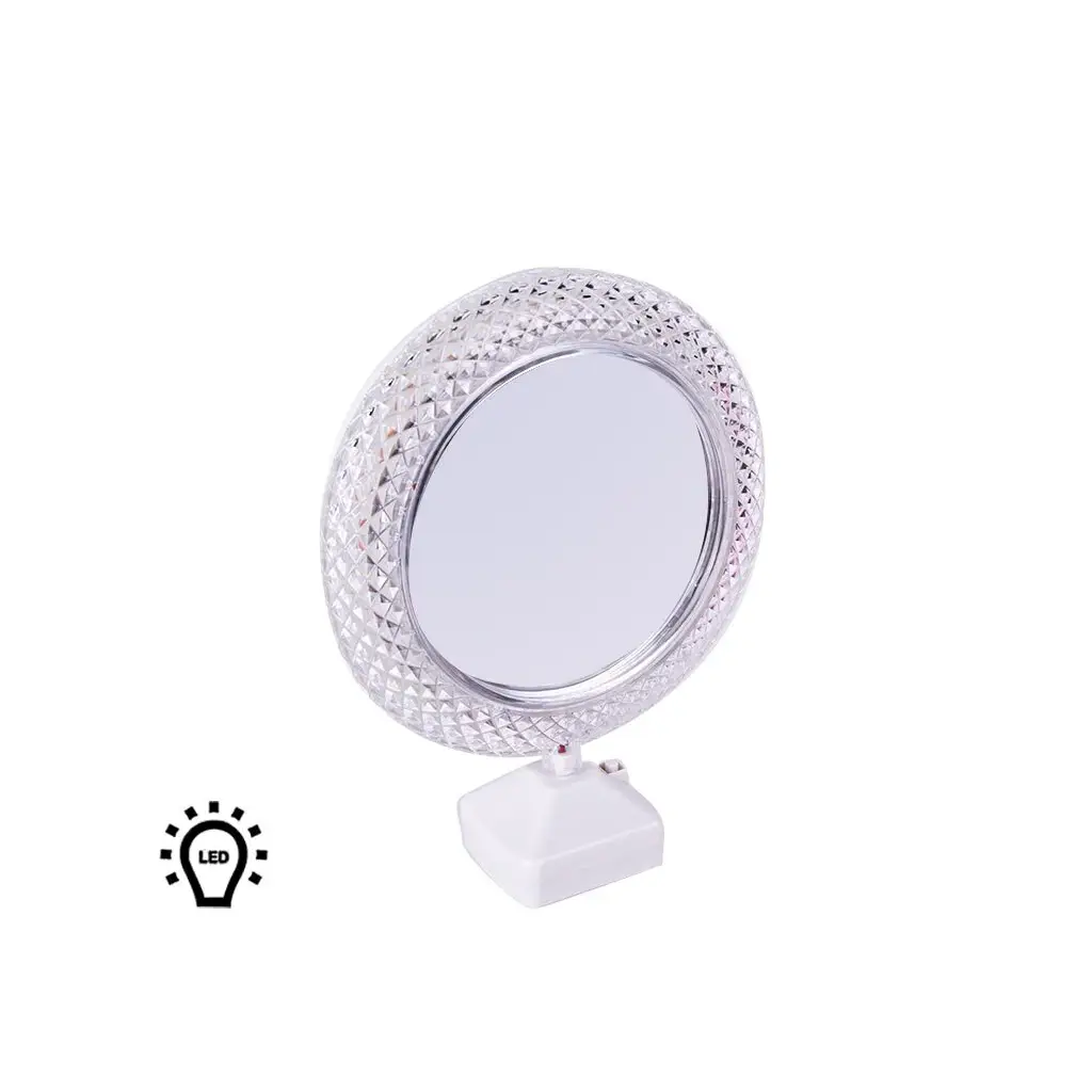 Led'li Kristal Yuvarlak Sihirli Ayna