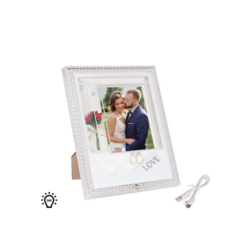 Ledli Love Fotoğraf Çerçevesi