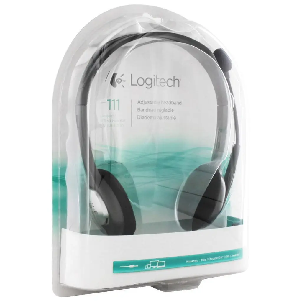 Logitech 981-000593 H111 Stereo Kulaklık Sterio Jacklı