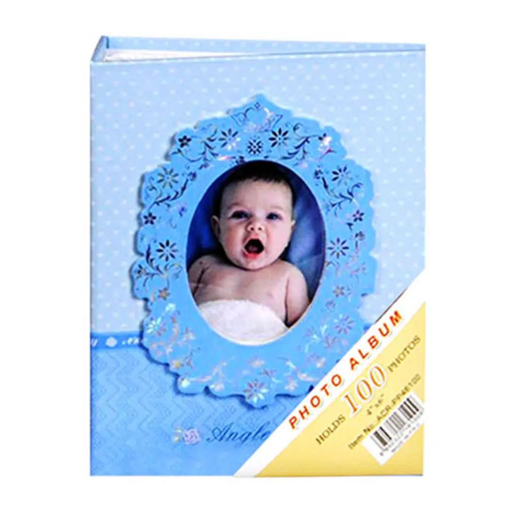 Mavi 100 lük 10x15cm Bebek Fotoğraf Albümü