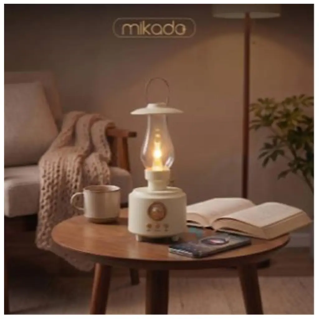 Mikado MD-1 Lüxound 1800mAh 5W Beyaz Bluetooth-Aux-Usb-TF Card Destekli Işıklı Speaker