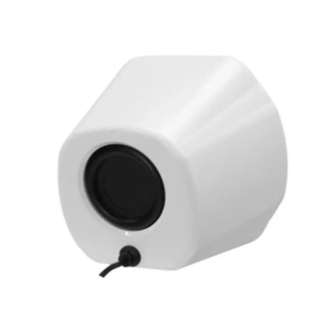 Mikado MD-180 2.0 3W-2 Beyaz RGB Aydınlatmalı USB + 3.5mm USB 5V Speaker Hoparlör