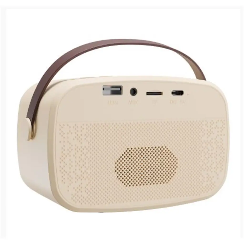Mikado MD-57BT Endless 5W Bej TF + USB + AUX + BT Destekli 2 Wireless Karaoke Mikrofon 1200mAh