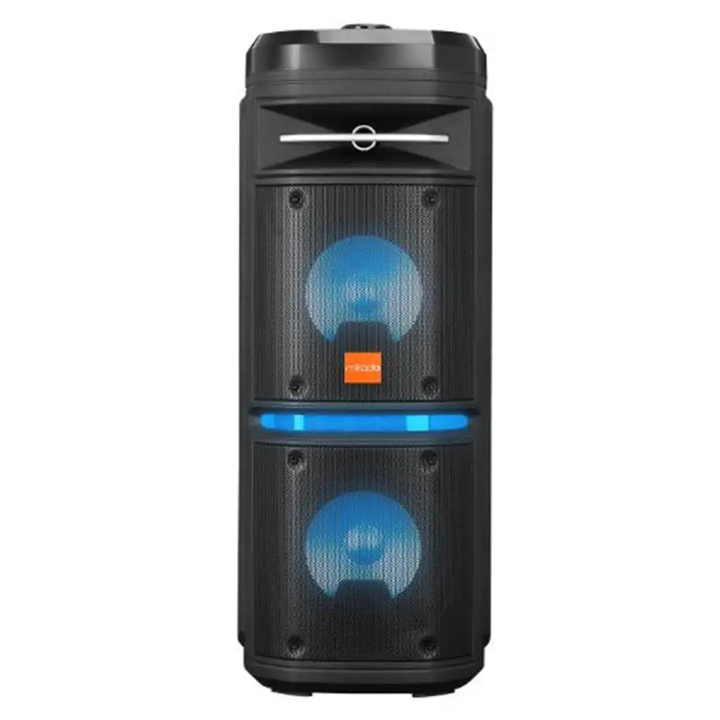 Mikado MD-BT107 30W USB-BT-TF-TWS Led Işıklı Kablosuz Mikrofonlu Toplantı-Parti Kule Hoparlör
