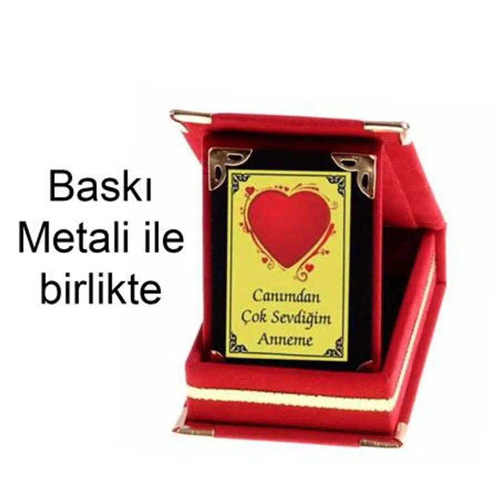 Mini Albüm Plaket - Kırmızı