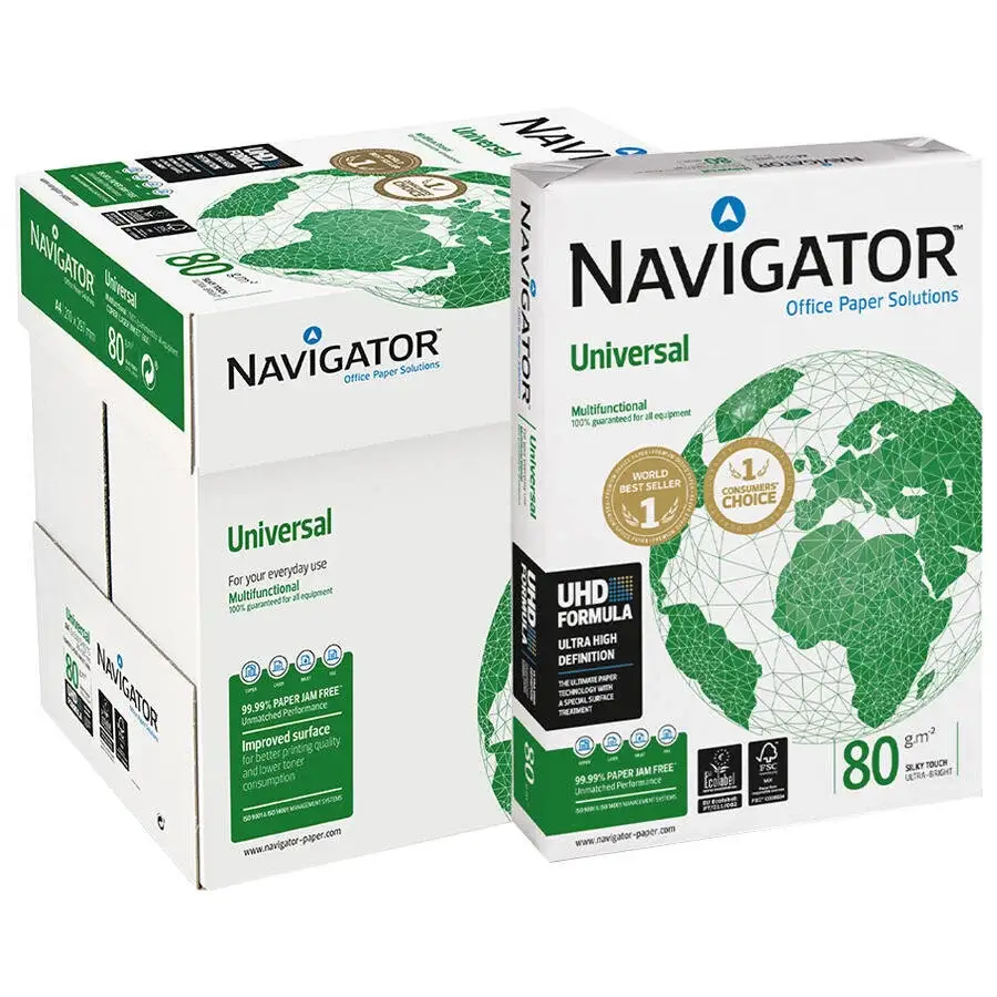 Navigator A4 Fotokopi Kağıdı 80g/m² (1 Koli / 5 Paket=2500 Sayfa)