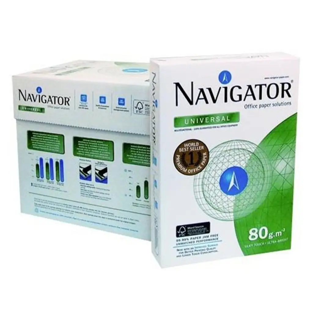 Navigator A4 Fotokopi Kağıdı 80gr-500 lü 1 koli=5 paket 1 Palet=225 paket