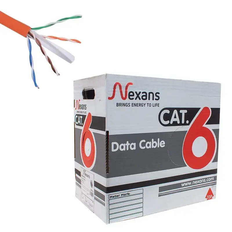 Nexans Cat6 %100 Bakır U/UTP LSZH (Halogen Free) 23 AWG Turuncu Ethernet Kablosu (Metre Bazında / Kesme)