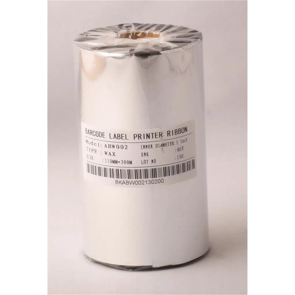 Ribbonsan WX-10FBK 110-300MT Wax Ribbon