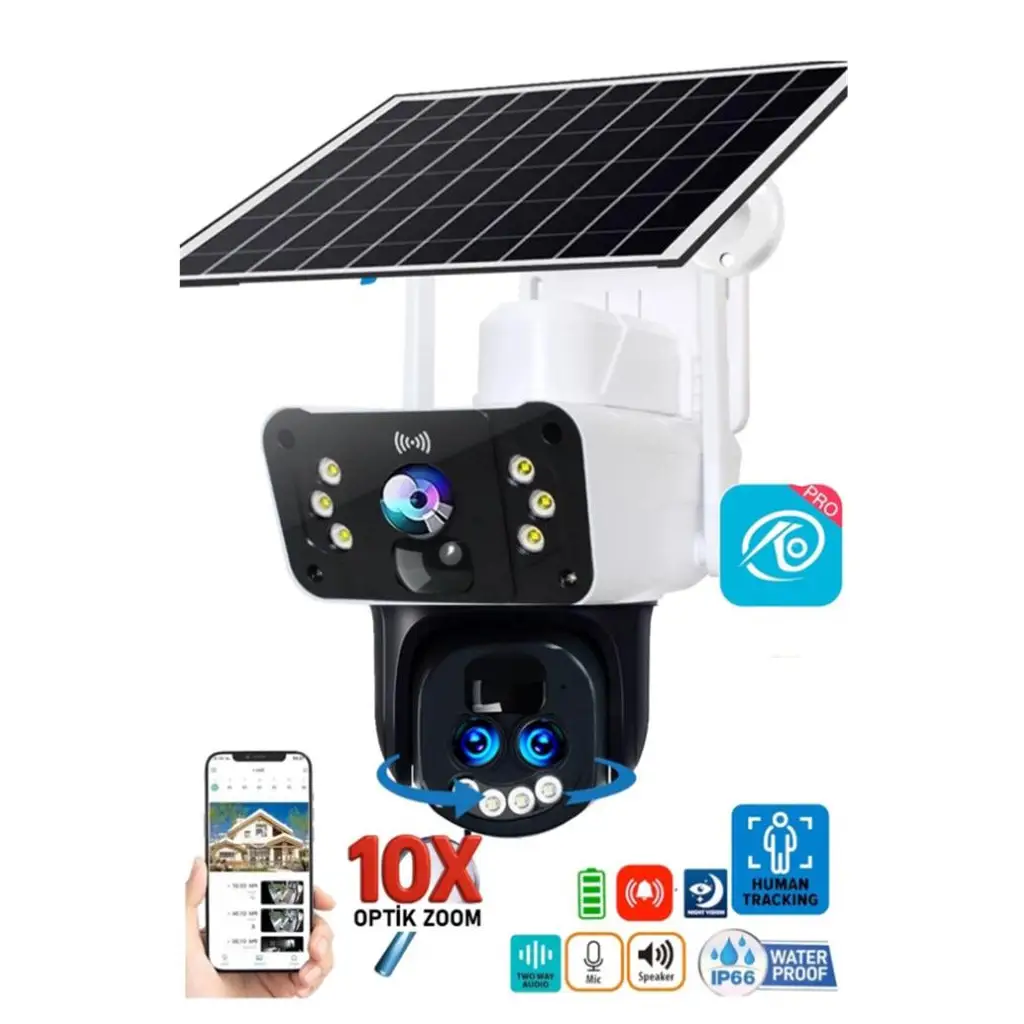 OKam O-KAM-3950 WİFİ solar 10X Optik Zooom Ptz Kamera