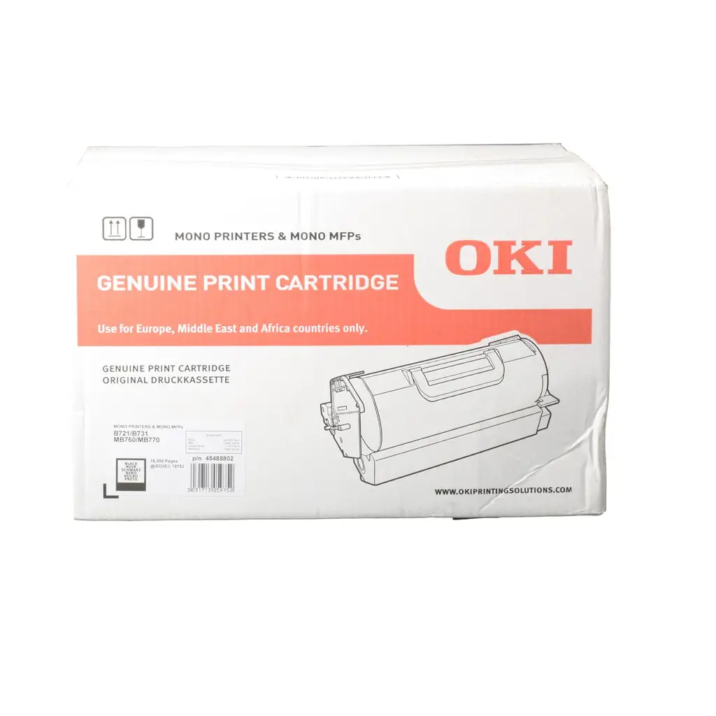 OKI 45488802 TONER - B721, B731, MB760, MB770 - 18.000 SAYFA