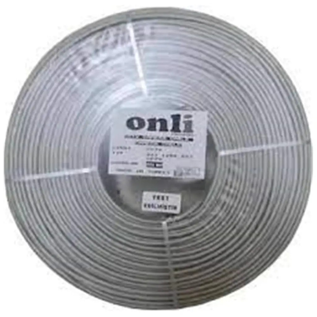 Onli 2+1 PE 1x0,50 mini Coax 2x0,50mm 500 metre Dış Ortam CCA Kamera Kablosu