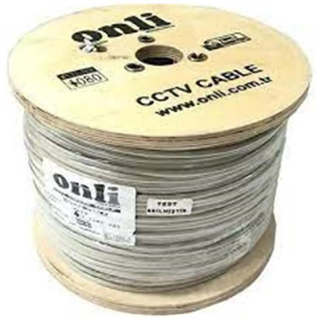 Onli ON-2201 2+1 1x0,22 mini Coax 2x0,22mm 500 metre CCTV Kamera Kablosu
