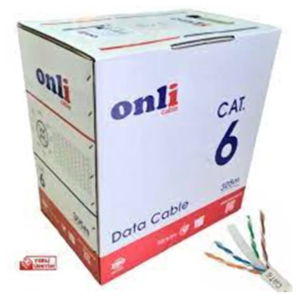 Onli ON-6002 U-UTP 23 AWG CCA 100 Metre Cat6 Kablo