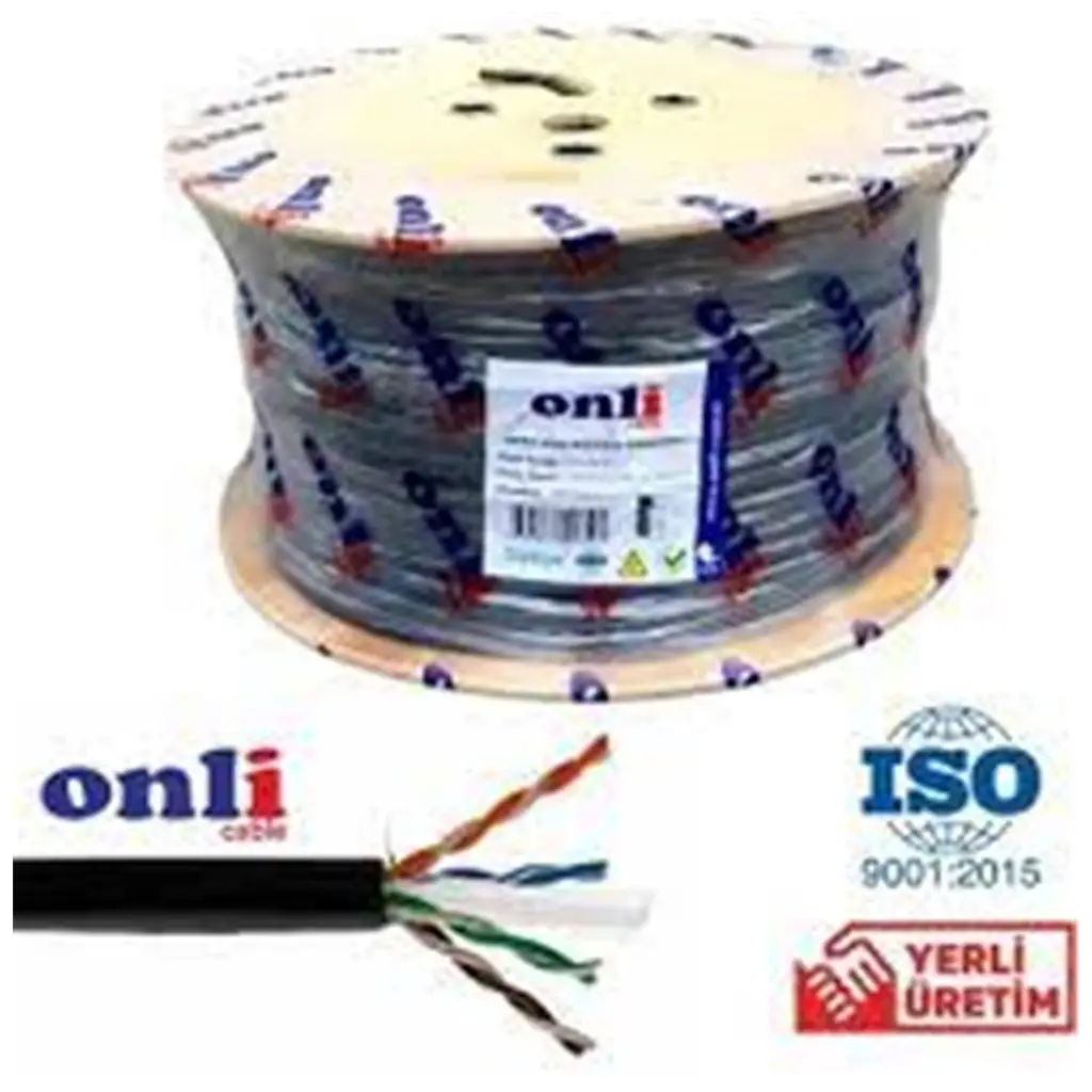 Onli ON-6006 U-UTP 23 AWG CCA-PE Outdoor 305 Metre Cat6 Kablo