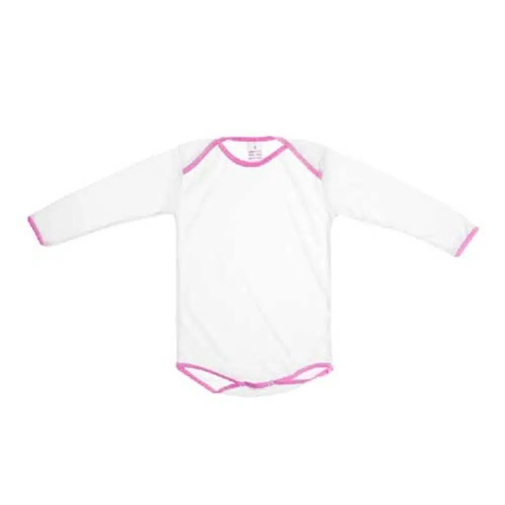 Pamuk Polyester Bebek Zıbını - Pembe Biyeli