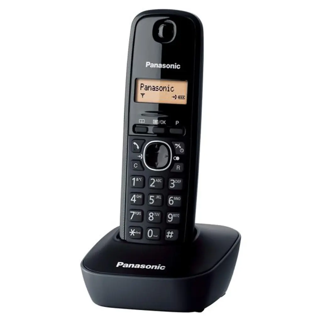 Panasonic KX-TG1611 Siyah Telsiz Dect Telefon 50 Rehber