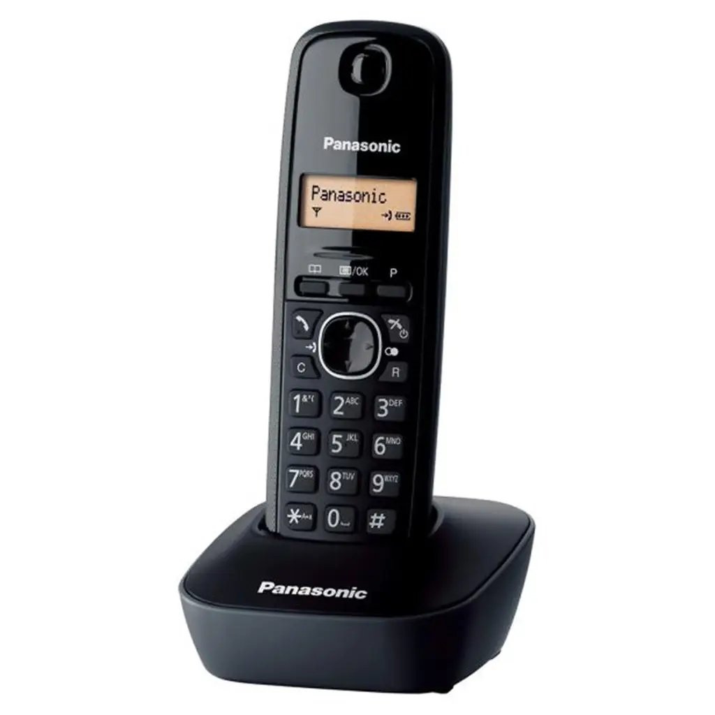 Panasonic KX-TG1611 Siyah Telsiz Dect Telefon 50 Rehber