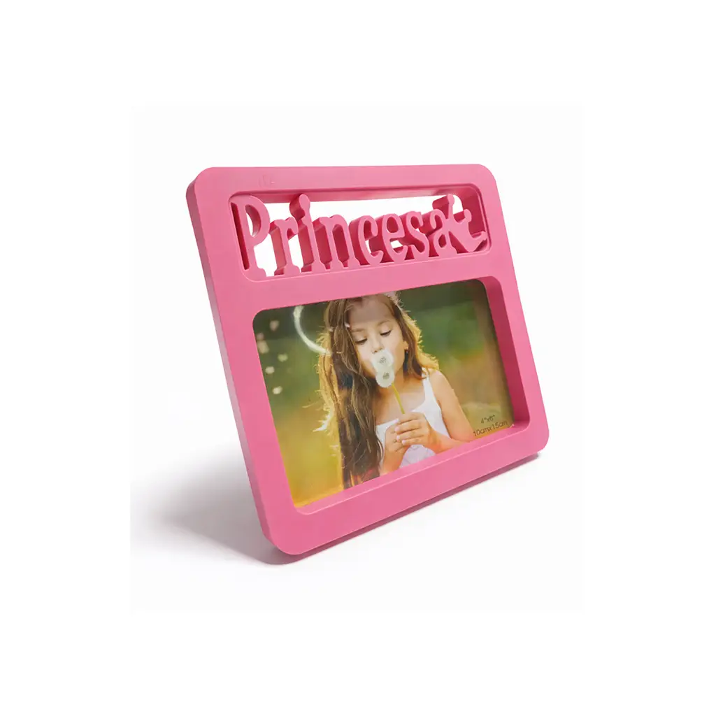 Pembe Prenses Fotoğraf Çerçevesi - 10x15cm