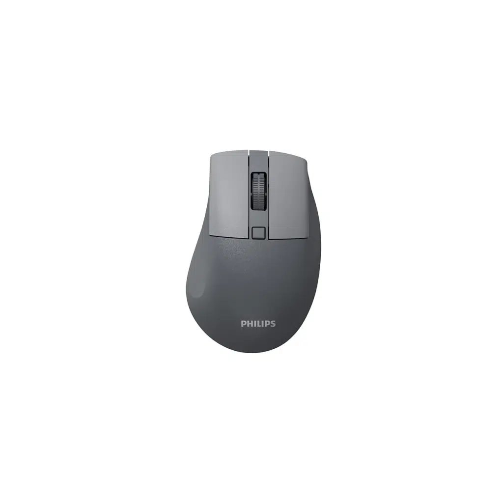 PHILIPS SPK7528G, SESSİZ, Gri, USB Nano  2,4Gh ve Bluetooth Kablosuz, 1600dpi, Optic, 3 Tuşlu, Ergonamik, Sessiz Click, Mouse
