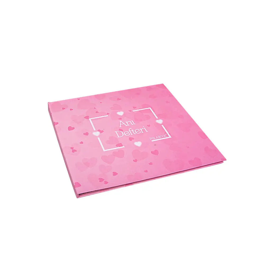 Polabook® Kalpli Pembe Anı Defteri