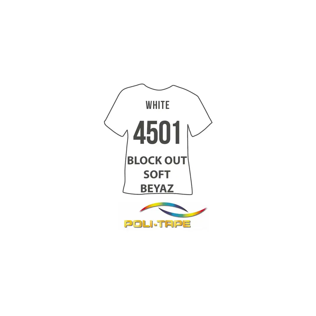Poli Tape Block Out Soft Beyaz Tekstil Transfer Folyosu - 51 cm x 1 metre