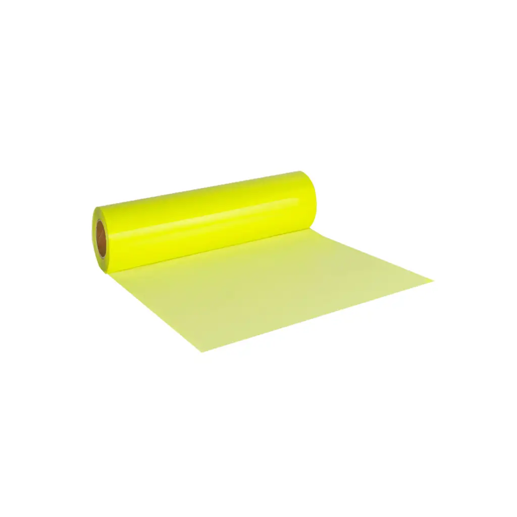 PU Neon Sarı Tekstil Folyosu - 50cmx1Metre