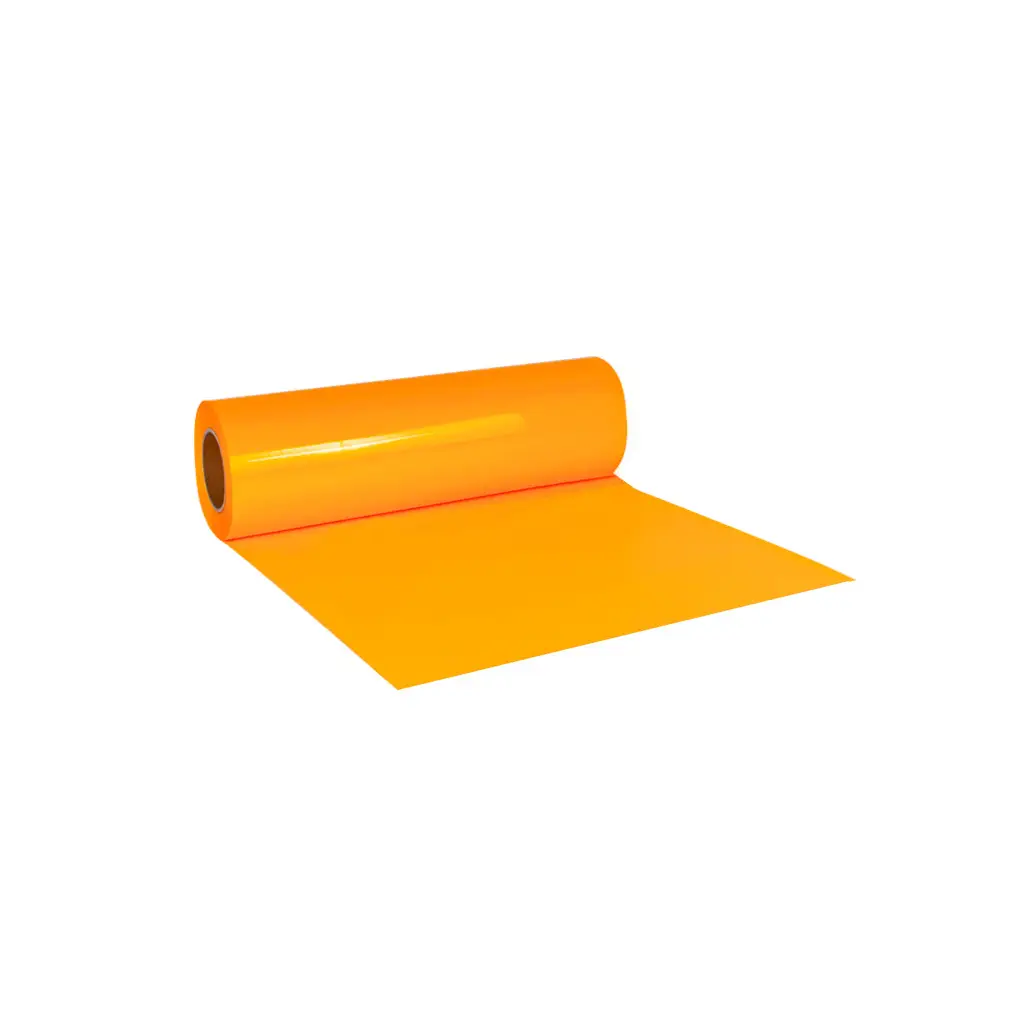 PU Neon Turuncu Tekstil Folyosu - 50cmx1Metre